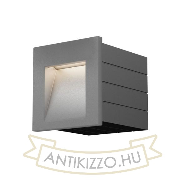 TESS SQ süllyesztett lámpa ezüstszürke 230V LED 3W IP54 3000K