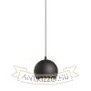 COPA függő lámpa fekete üveg 230V LED E27 11W