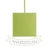 TEMPO 15/15 lámpabúra  Chintz lime/fehér PVC  max. 28W