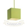 TEMPO 15/15 lámpabúra  Chintz lime/fehér PVC  max. 28W