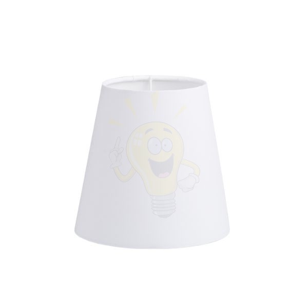 Kép CONNY 15/15 lámpabúra  Polycotton fehér/fehér PVC  max. 28W
