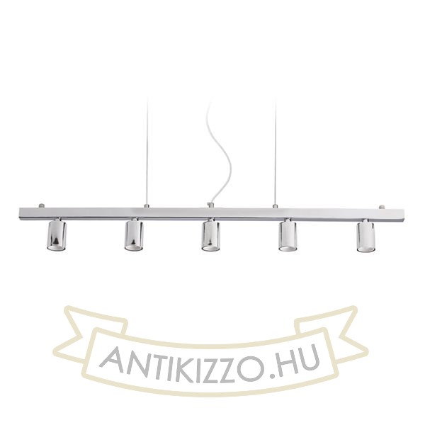 RALLONG V függeszték alap  króm 230V LED E27 5x15W