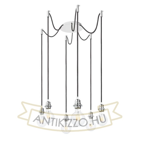 KOMBIX 6 függesztő készlet FEHA+FEKK+KF   230V LED E27 6x15W