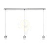 Kép MORE 80 mennyezeti függőlámpa alap  króm 230V LED E27 3x15W