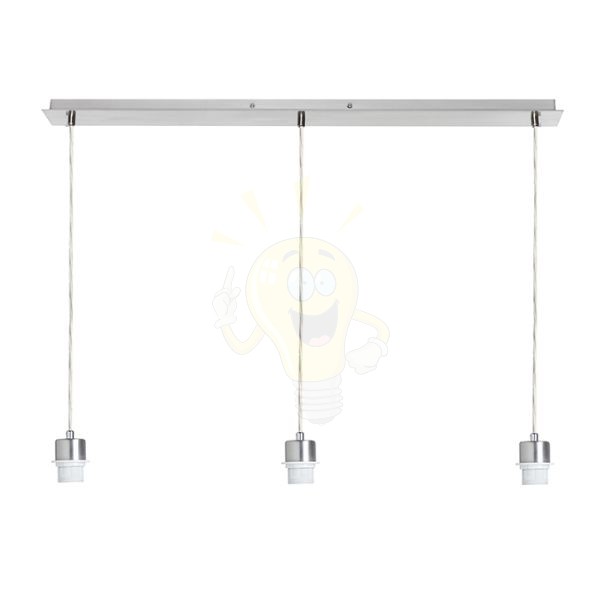 Kép MORE 80 mennyezeti függőlámpa alap  króm 230V LED E27 3x15W
