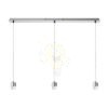 Kép MORE 80 mennyezeti függőlámpa alap  matt nikkel 230V LED E27 3x15W