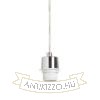 MORE 80 mennyezeti függőlámpa alap  matt nikkel 230V LED E27 3x15W