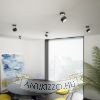 PIXIE dönthető lámpa fekete króm 230V LED GX53 7W