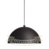 CARISSIMA 40 függő lámpa matt fekete/aranysárga  230V LED E27 15W