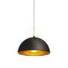 Kép CARISSIMA 40 függő lámpa matt fekete/aranysárga  230V LED E27 15W