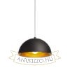 CARISSIMA 40 függő lámpa matt fekete/aranysárga  230V LED E27 15W