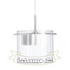 ESTRA I függő lámpa fehér tiszta üveg 230V LED 5W 3000K