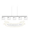 ESTRA V függő lámpa fehér tiszta üveg 230V LED 5x5W 3000K