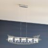 ESTRA V függő lámpa fehér tiszta üveg 230V LED 5x5W 3000K
