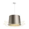 ASPRO 40/30 lámpabúra  Monaco galamb szürke/ezüst PVC  max. 23W