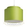 DOUBLE 40/30 lámpabúra  Chintz lime/fehér PVC  max. 23W