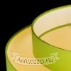 DOUBLE 40/30 lámpabúra  Chintz lime/fehér PVC  max. 23W