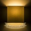 Kép LOPE W 25/14 fali lámpa  Chintz világosszürke/fehér PVC 230V LED E27 15W