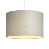 Kép RON 40/25 lámpabúra  Chintz világosszürke/fehér PVC  max. 23W