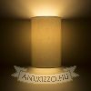 Kép RON W 15/25 fali lámpa  Chintz világosszürke/fehér PVC 230V LED E27 15W