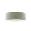 Kép RON 60/19 lámpabúra  Chintz világosszürke/fehér PVC  max. 23W
