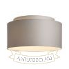 DOUBLE 55/30 lámpabúra  Chintz világosszürke/fehér PVC  max. 23W