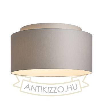 Kép DOUBLE 55/30 lámpabúra  Chintz világosszürke/fehér PVC  max. 23W