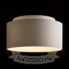 DOUBLE 55/30 lámpabúra  Chintz világosszürke/fehér PVC  max. 23W