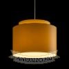 DOUBLE 40/30 lámpabúra  Chintz sárgabarack/fehér PVC  max. 23W