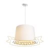 ASPRO 40/30 lámpabúra  Polycotton fehér/fehér PVC  max. 23W