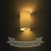 Kép RON W 15/25 fali lámpa  Polycotton fehér/fehér PVC 230V LED E27 15W