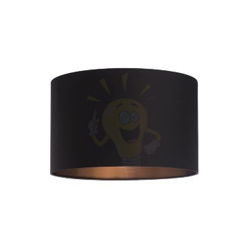 Kép RON 40/25 lámpabúra Polycotton fekete/réz fólia max. 23W