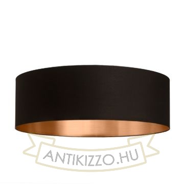 Kép RON 60/19 lámpabúra Polycotton fekete/réz fólia max. 23W