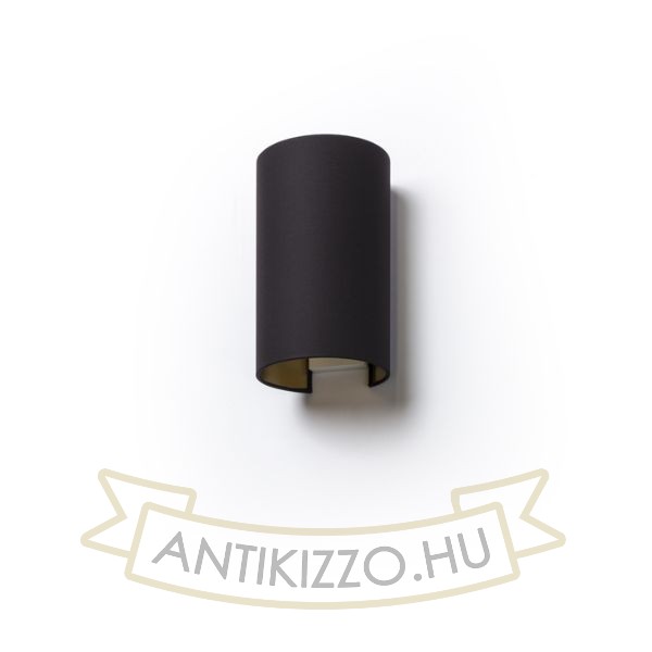 Kép RON W 15/25 fali lámpa  Polycotton fekete/arany fólia 230V LED E27 15W
