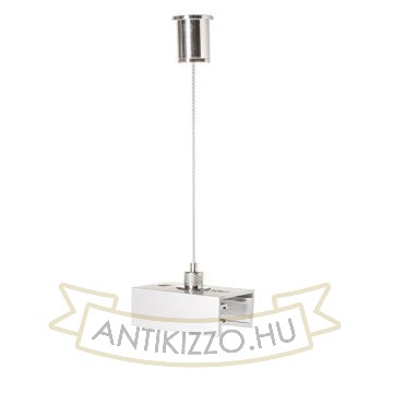 EUTRAC felfüggeszthető adapter három áramkörös sínre ezüstszürke  