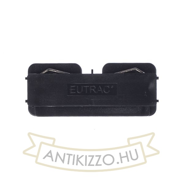 EUTRAC hosszanti vezető kapocs fekete  230V 
