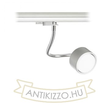 PIXIE libanyak háromfázisú áramkörös sínre ezüstszürke króm 230V LED GX53 7W