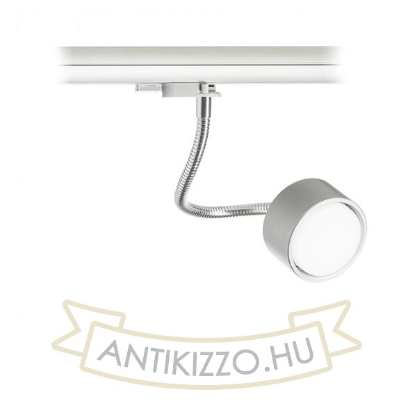 PIXIE libanyak háromfázisú áramkörös sínre ezüstszürke króm 230V LED GX53 7W