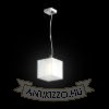 LUCIA 15x15 függő lámpa  szatén üveg/króm 230V LED G9 5W