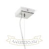 LUCIA 15x15 függő lámpa  szatén üveg/króm 230V LED G9 5W