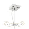 LUCIA 30x10 függő lámpa  szatén üveg/króm 230V LED E27 15W