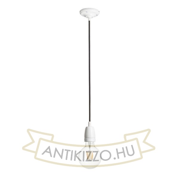 FABIO függesztő készlet fekete porcelán 230V LED E27 15W
