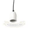 FABIO függesztő készlet fekete porcelán 230V LED E27 15W