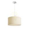 Kép LALO 40 függő lámpa krémfehér matt nikkel 230V LED E27 3x15W