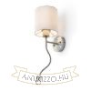 Kép VERSA fali lámpabúra fehér matt nikkel 230V LED E27 LED 15+3W 40°  3000K