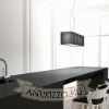 LOPE 80 függő lámpa fekete matt nikkel 230V LED E27 4x15W