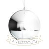 BEAU MONDE 35 függő lámpa  krómozott üveg/tiszta üveg 230V LED E27 15W