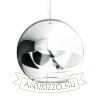 BEAU MONDE 35 függő lámpa  krómozott üveg/tiszta üveg 230V LED E27 15W