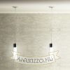 EIGHT függő lámpa  opál üveg/króm 230V LED E27 11W