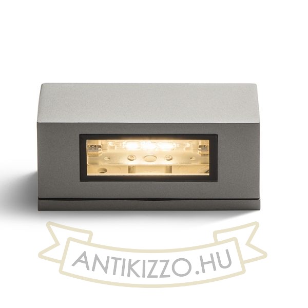 Kép WOOP fali lámpa ezüstszürke  230V R7s 78mm 12W IP54